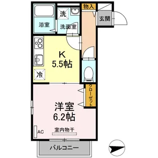 ラフィネサツキ【3階】の間取り
