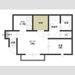 アーバン礎町【1階】の間取り