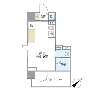 カーサ ヴェデュータ【3階】の間取り