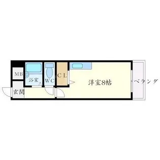 サンハイツ豊中【3階】の間取り