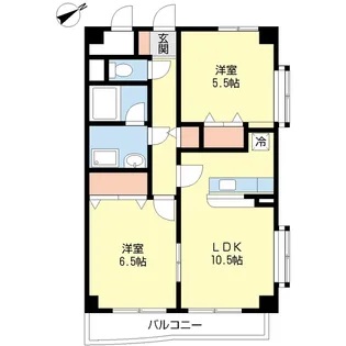 ラルジュ【2階】の間取り
