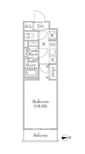 MEJIRORESIDENCE【4階】の間取り