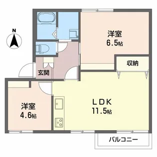 フレグランスFUJI【2階】の間取り