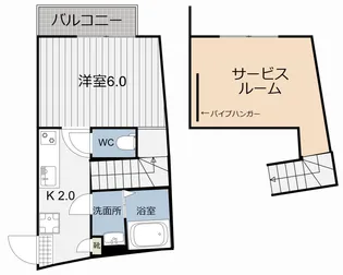 LA PUREZZA【1階】の間取り