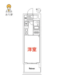 日神パレステージ伊勢佐木南【10階】の間取り