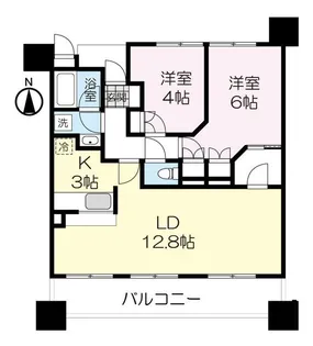 ナイスシティアリーナ北仙台【8階】の間取り