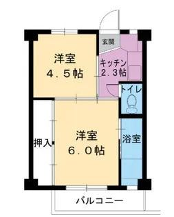 ビレッジハウス新井田【3階】の間取り