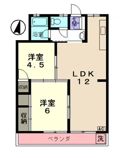 ファミール若松【3階】の間取り