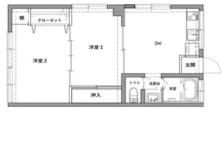 森ビル【4階】の間取り