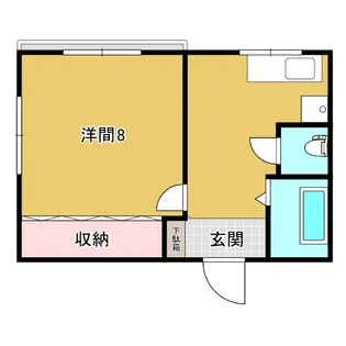 グリーンビレッジD【2階】の間取り