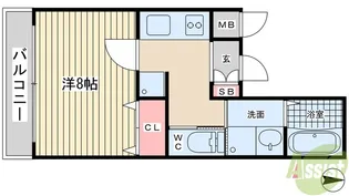 レジデンス富久寿【4階】の間取り