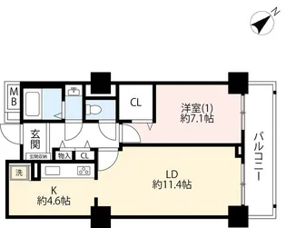 UR晴海アイランドトリトンスクエアアーバンタワー【24階】の間取り