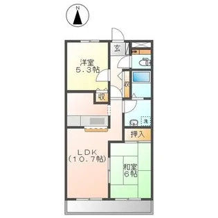 グランディール【3階】の間取り