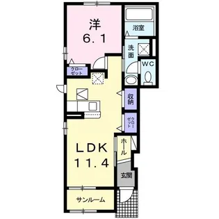 さつまII【1階】の間取り