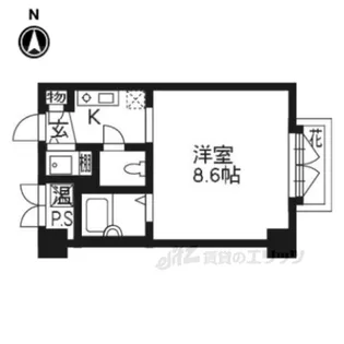 グランドパレス堀川パート2【9階】の間取り