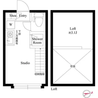 ハーモニーテラス高井戸西【2階】の間取り