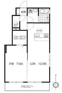 ソシア荏田【1階】の間取り