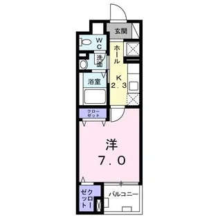 カームシティYASUDA III【2階】の間取り