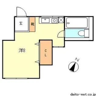 サンライズハイツ【1階】の間取り
