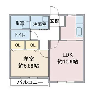 GRACE豊山【1階】の間取り