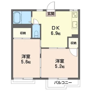 SHM ファミール ハイツ【2階】の間取り