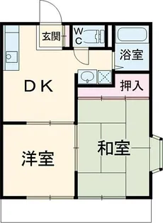 サンハイツ肥沼【1階】の間取り