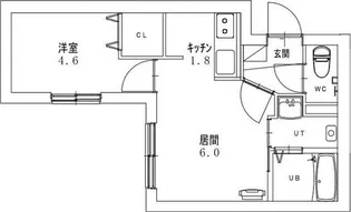 viride tres (ウィリデ トレース)【2階】の間取り