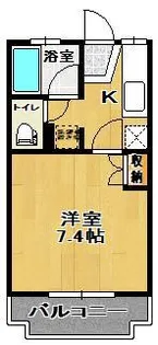 安積パールハイツ【2階】の間取り