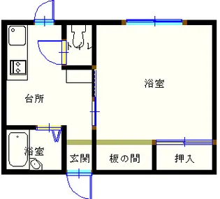 メイユールロジュマンK【1階】の間取り