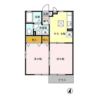 サンハイム御領【1階】の間取り
