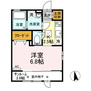 ベルティックII【1階】の間取り