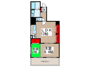 第8昭栄マンション【8階】の間取り