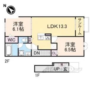 プロローグ新旭【2階】の間取り