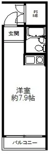 豊崎パークハイツ【4階】の間取り