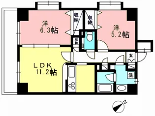 ピアロイヤル【3階】の間取り