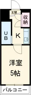 クリスタル三軒茶屋PART-1【1階】の間取り