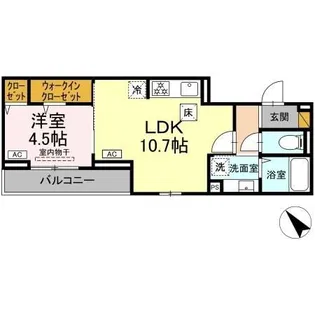 D-セアリス幕張I【2階】の間取り