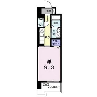 グランクリュ佐古 WEST【3階】の間取り