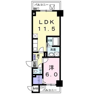 菊水レジデンス綱島I【4階】の間取り