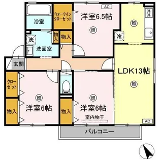 リンデンバウム C棟【2階】の間取り