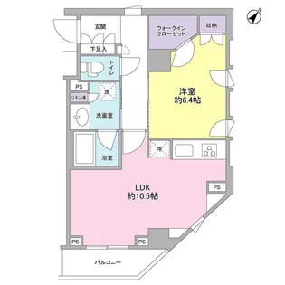 スタイリオ中延駅前【6階】の間取り