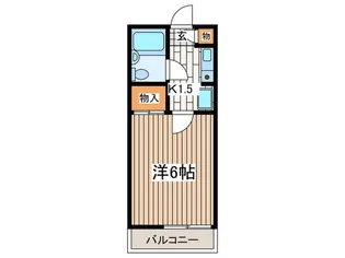 サンパレス湘南【2階】の間取り
