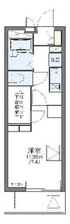 レオパレスユーザン【1階】の間取り