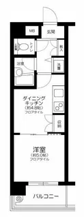 シティスクエア恵比寿【9階】の間取り