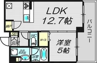 シティタワー大阪本町【7階】の間取り
