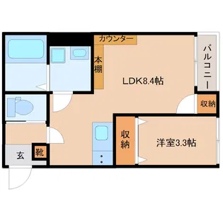 Storia筑紫【2階】の間取り