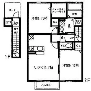 メゾン・ド・マハナ【2階】の間取り