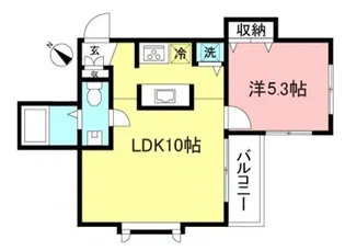 パールハイツ登戸【4階】の間取り