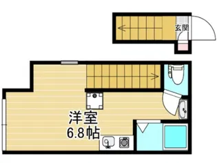 NSフラット【2階】の間取り