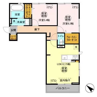 エトワール青木【1階】の間取り